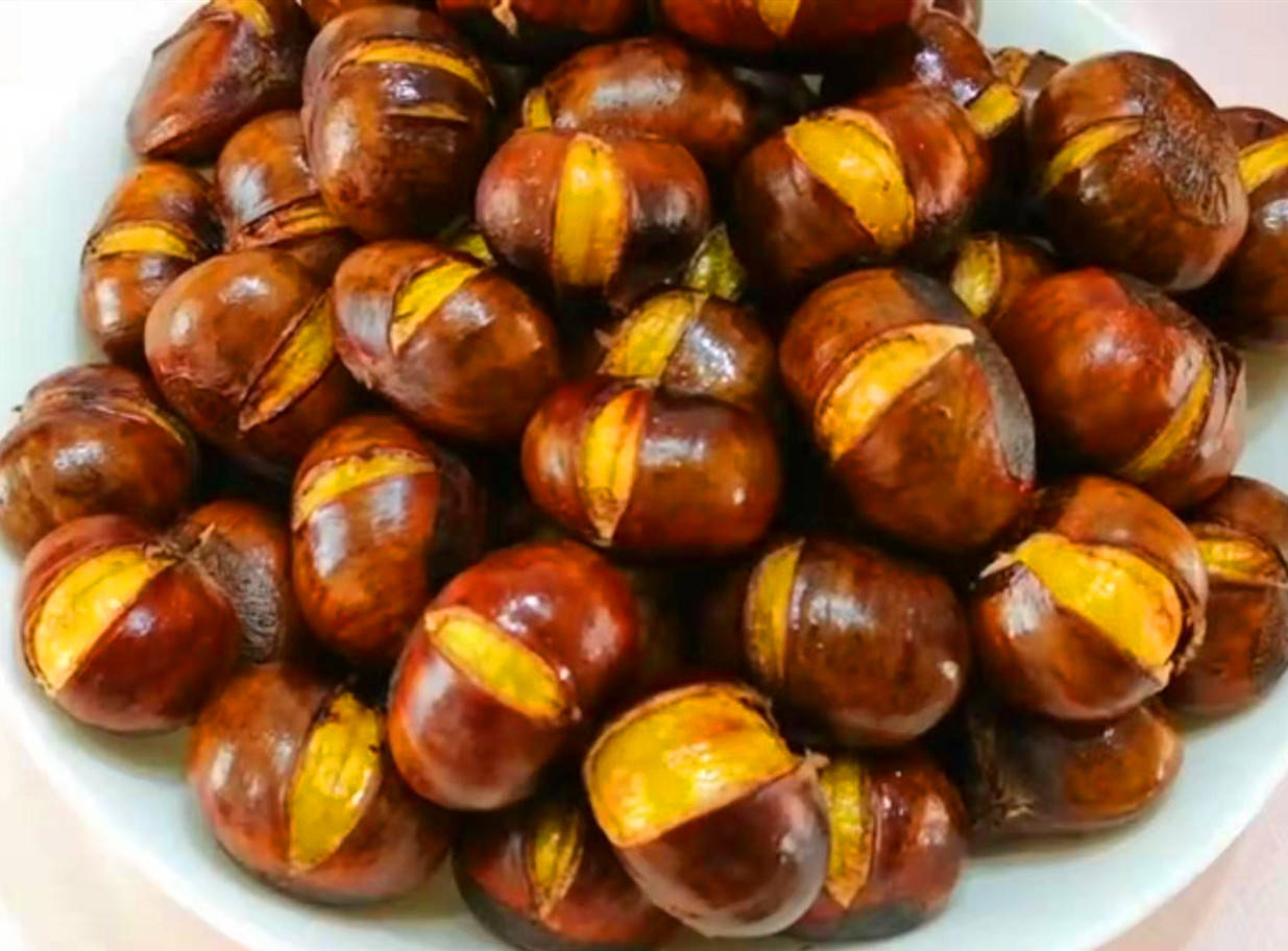 原来少了这1步,教你正确做法,去皮干净不伤手!_栗子