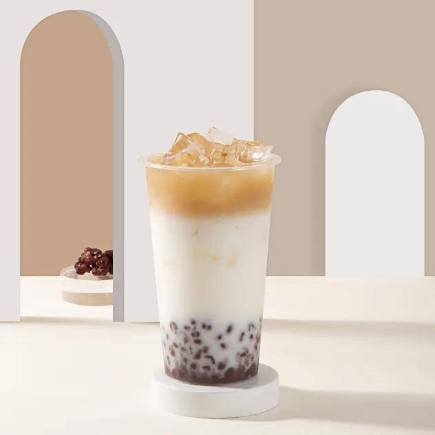 harokiti茶饮的海苔肉松厚芋泥奶茶,有米酸奶,脏脏红豆奶茶,让有料的