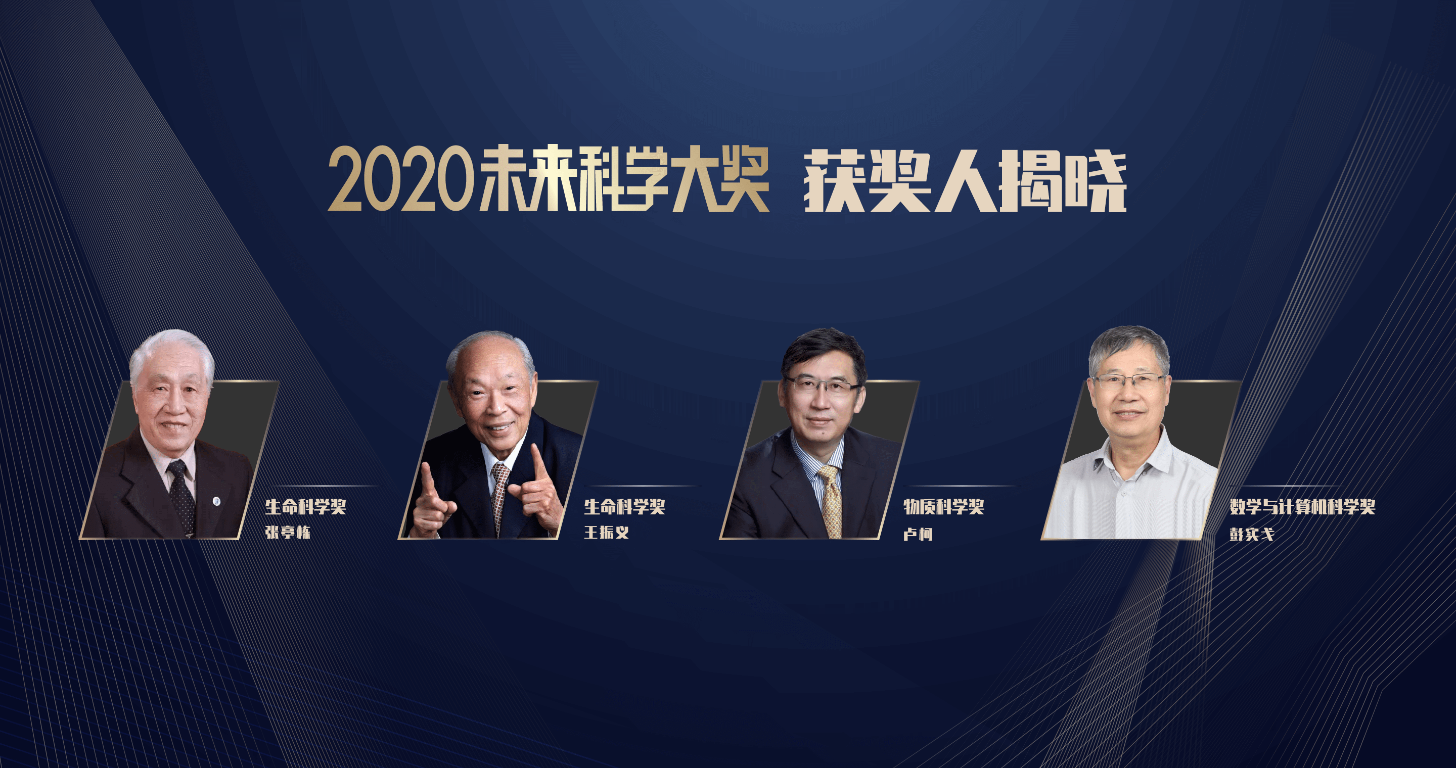 2020未來科學大獎揭曉:張亭棟,王振義,盧柯,彭實戈獲獎