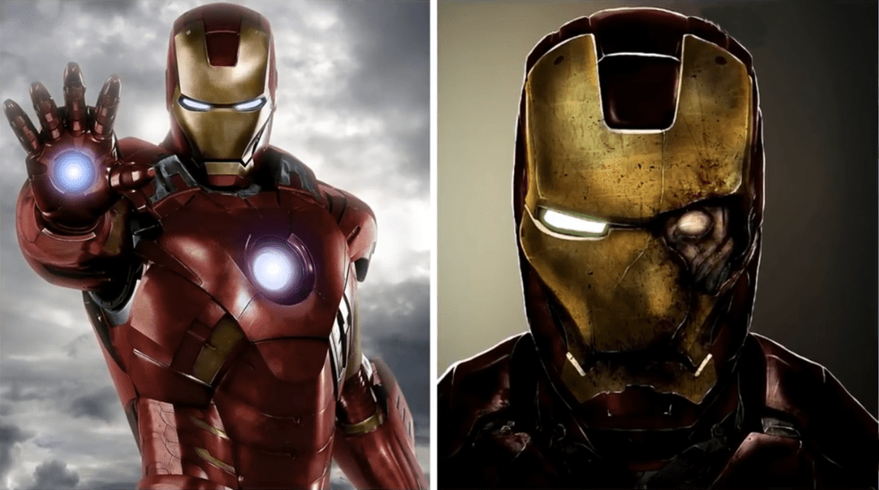 原创当正义的漫威英雄黑化雷神化身死神金刚狼撕裂钢铁侠