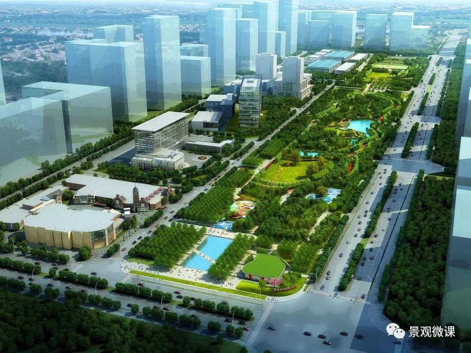 精选案例城市中央公园地标性的公共开放空间