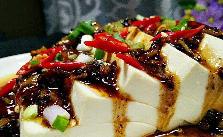 肉末豆豉蒸豆腐