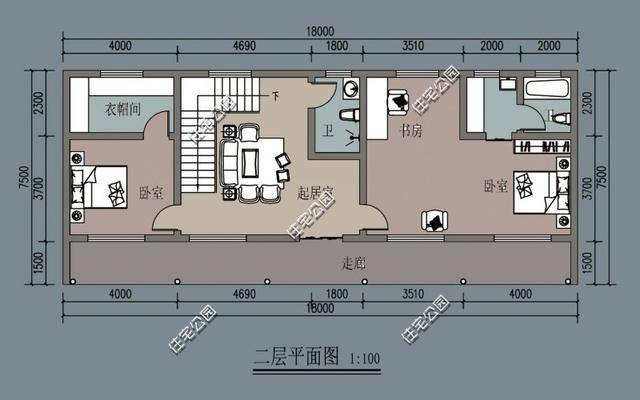 宅基地寬17米x長30米,如何建房?_的設計