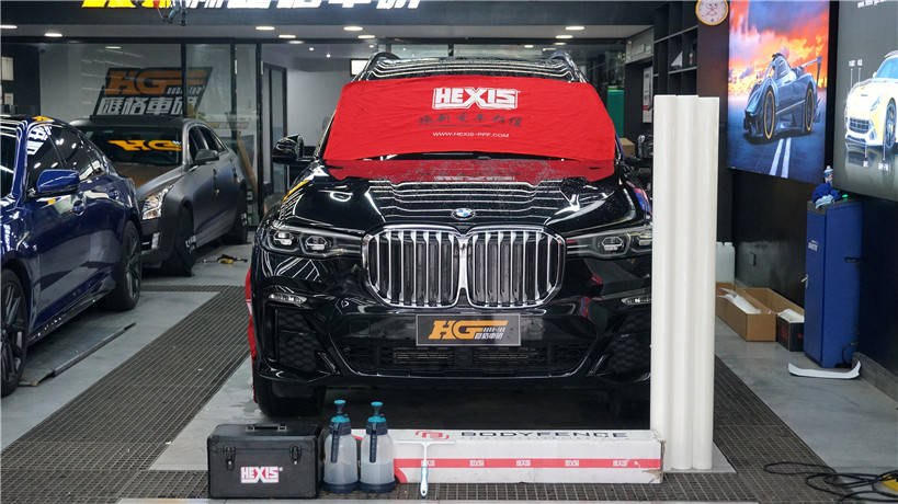 宝马x7 法国原装进口hexis 隐形车衣长沙汽车贴膜