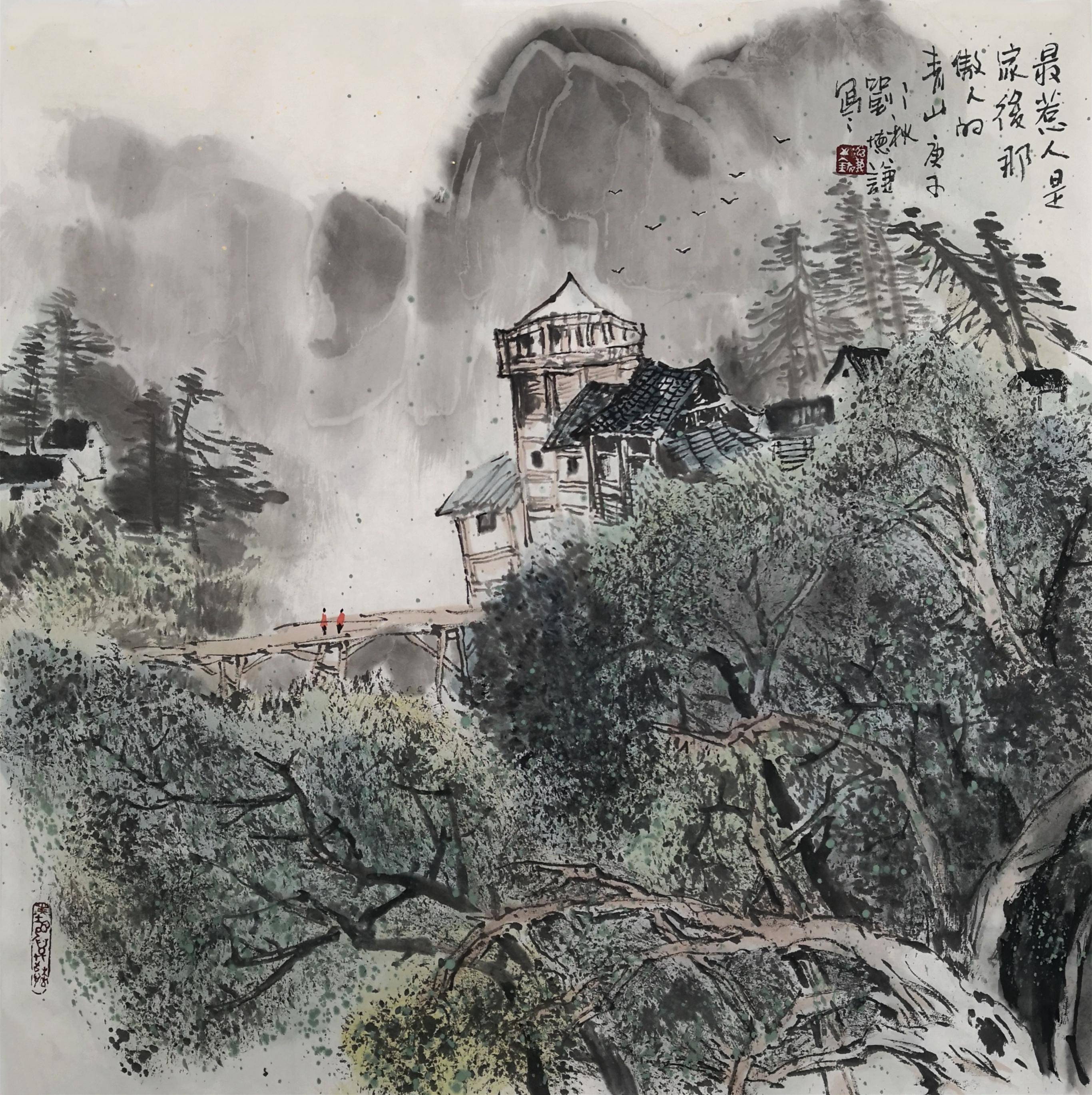 对景写意,随心造意:我读张际才的写意山水画