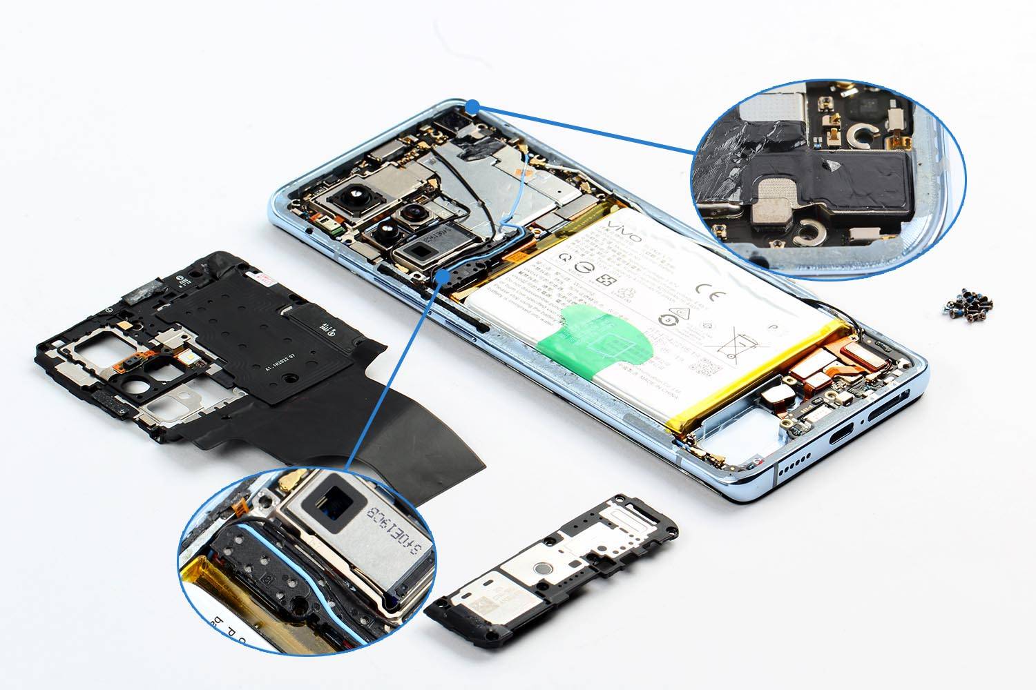 原创vivo x50 pro拆解:手机微云台,是噱头还是实打实的技术创新