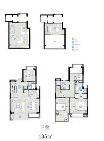 附项目户型图:据悉,虹庐湾为精装修交付,容积率1.
