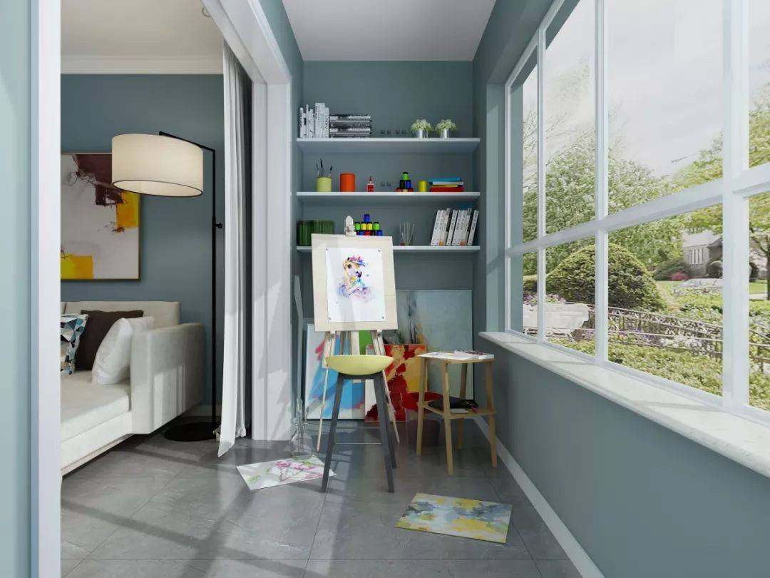 你爱好绘画,阳台可以改造成画室,你爱好音乐,阳台就市你的音乐天地.