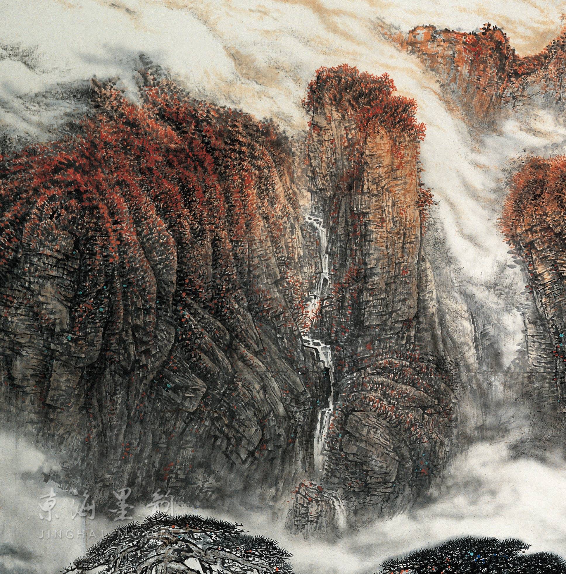 京海墨韵毕业20年后陈克永开始创作第一幅国家殿堂画