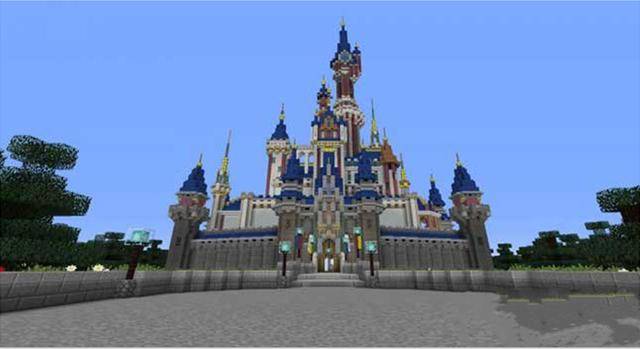 我的世界:巨型奇幻城市,拥有十分对称的风景,配合模组使用更佳