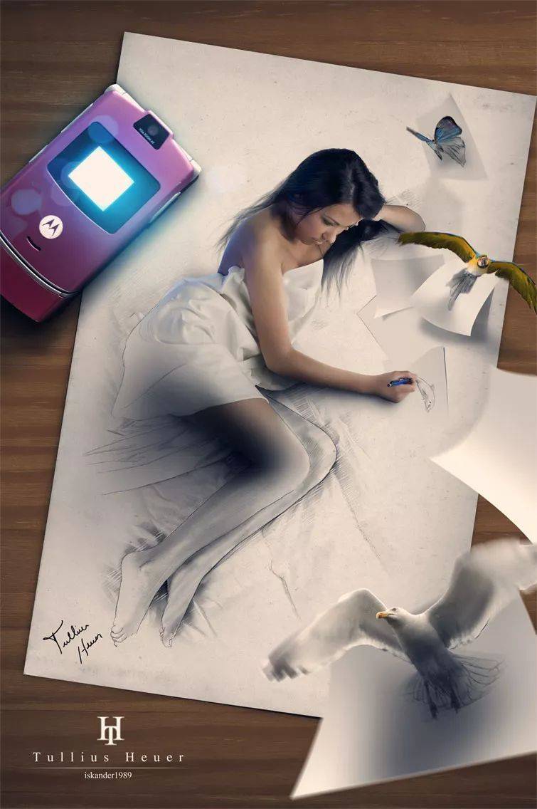 令人惊叹的3d绘画给人一种呼之欲出的视觉感受