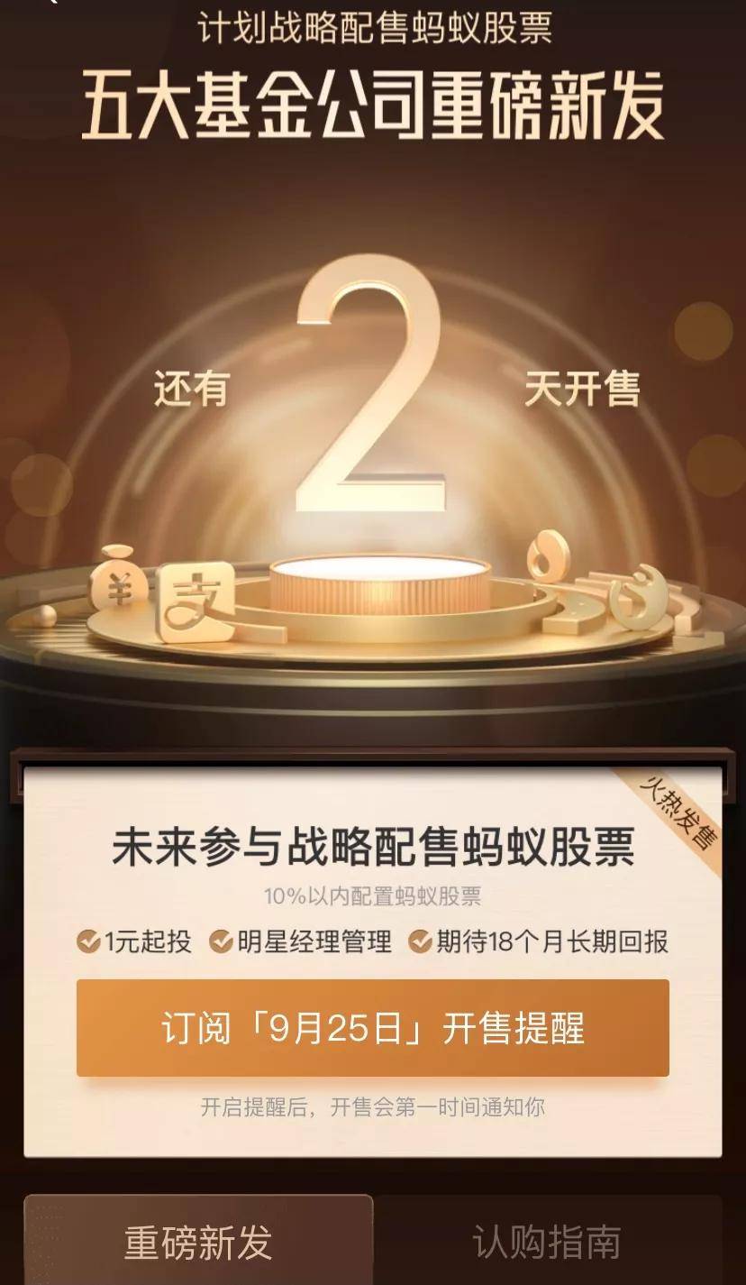 原创蚂蚁集团即将上市这5只战略配售基金是否可以买