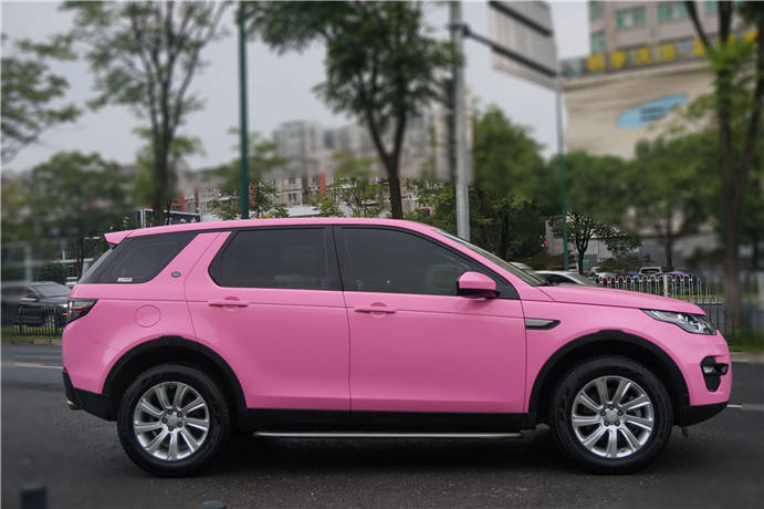 路虎发现改色高亮公主粉 粉粉嫩嫩 让人忍不信想乘驾一番 长沙汽车
