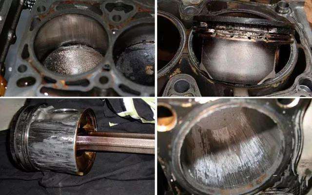 活塞拉缸是一种常见的故障,轻微情况下是因干摩擦将活塞表面拉毛;当