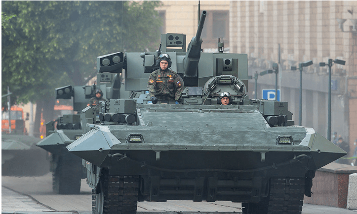 素有重装铁骑之称俄制武器t15重型步兵车