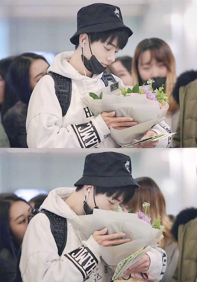 原创男明星的捧花照王一博罗云熙帅气看到肖战太温暖了