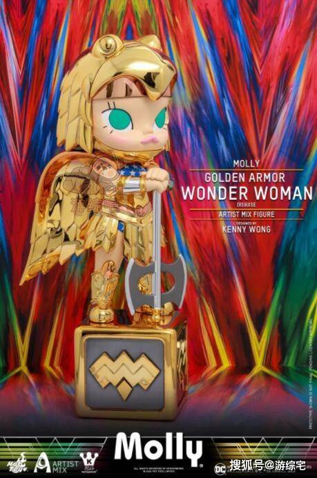 身披黄金甲的kennyswork人偶名为molly 限量发售