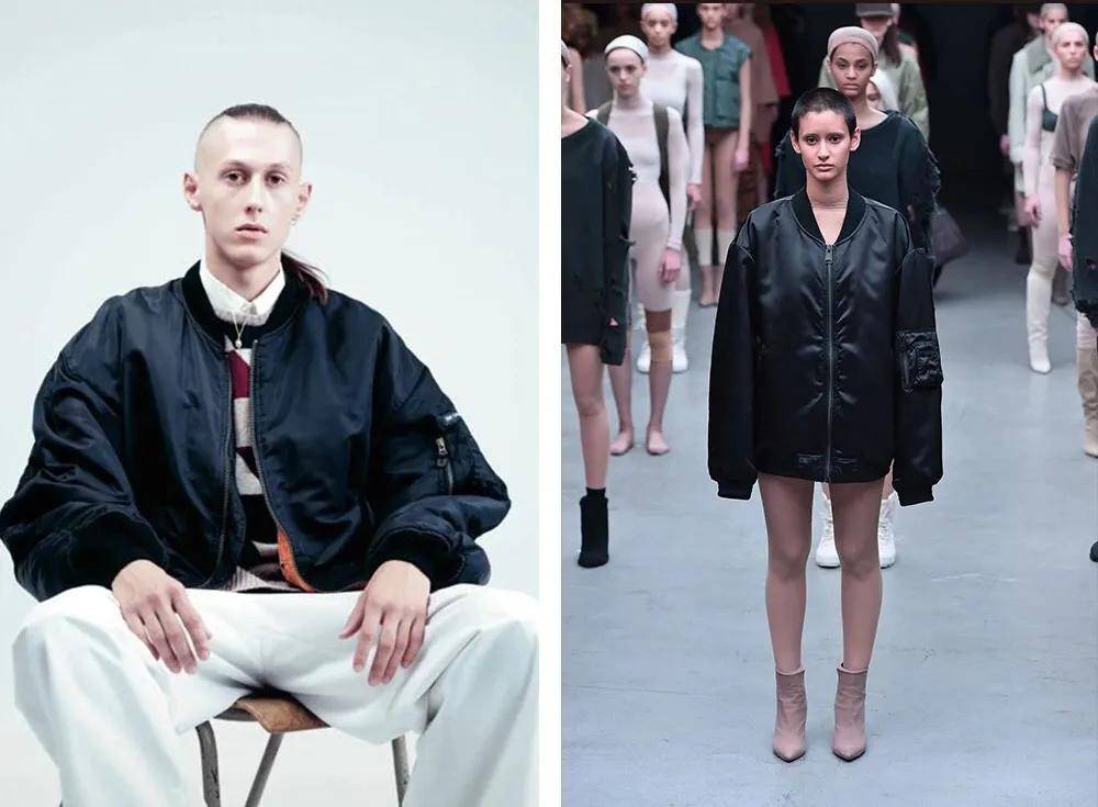 fw右:off-white 2015ss一线杂志也开始尝试和接受用archive风格的单品