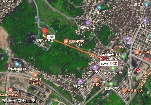 也有网友认为项目存在不利因素可能是黄阁松庐陵园,围绕庐前山山脚的