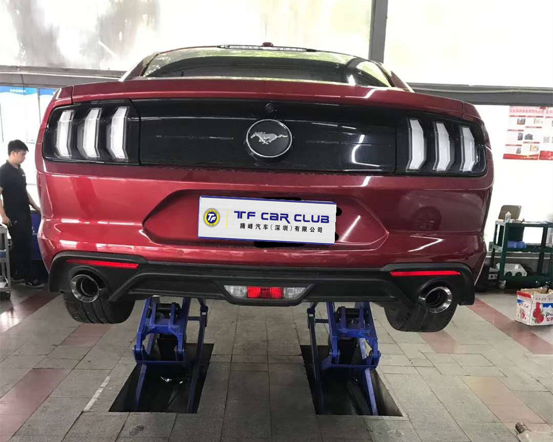 汽车改装排气福特野马改装res中尾双出电子阀门可变声浪排气