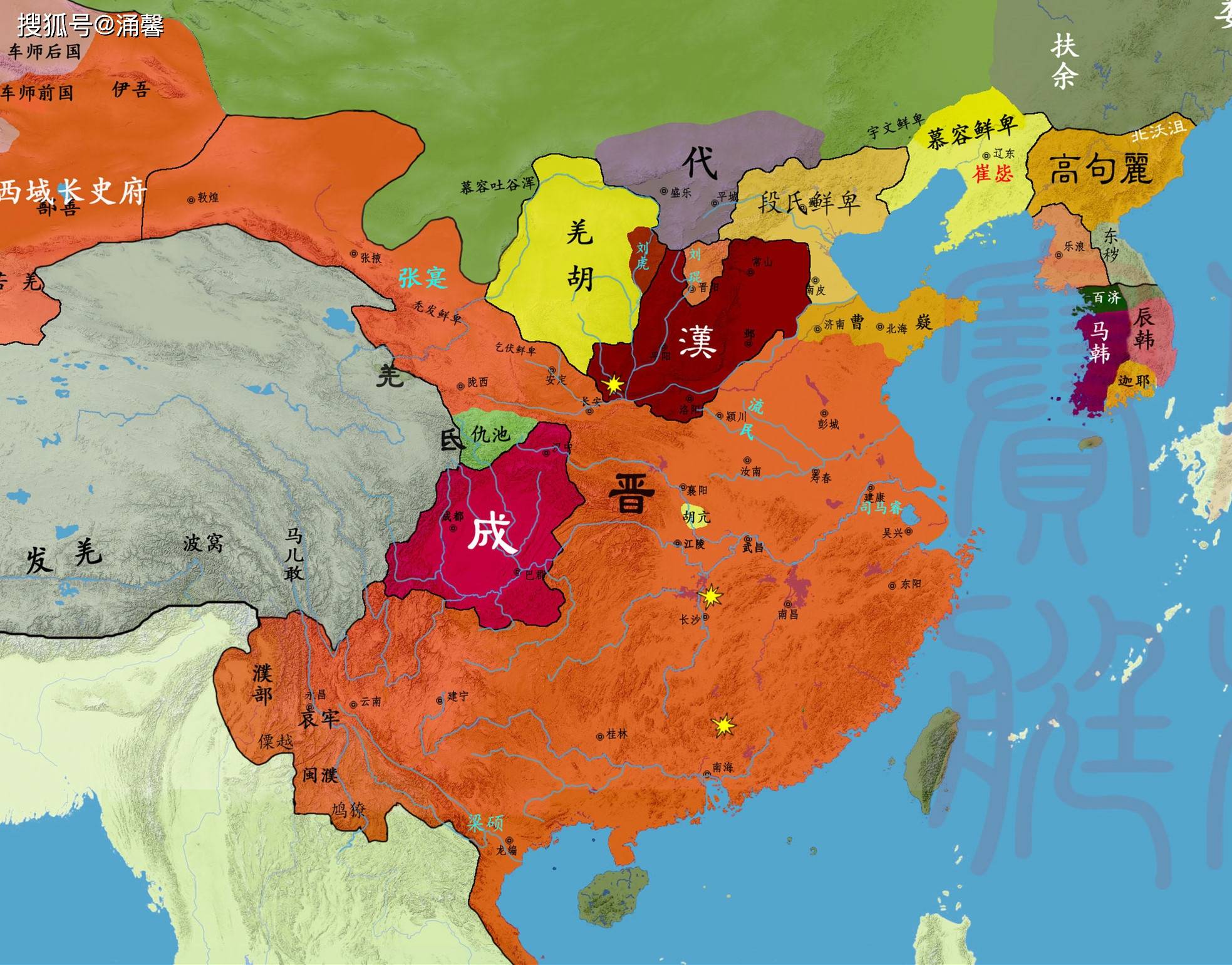 从地图看十六国的演变:中国最混乱的时代,是如何走向统一的?