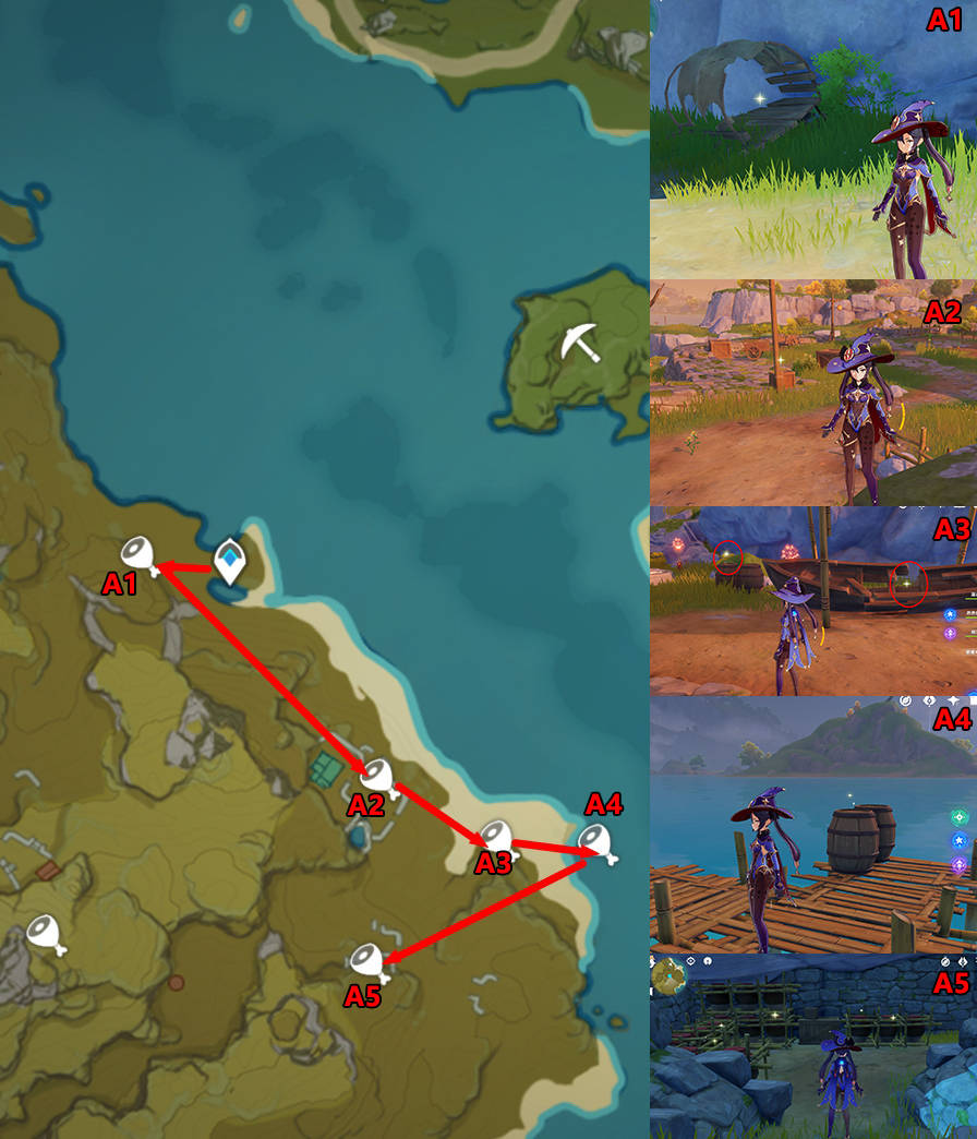 《原神》日常跑图攻略,按图索骥半小时扫荡圣遗物狗粮