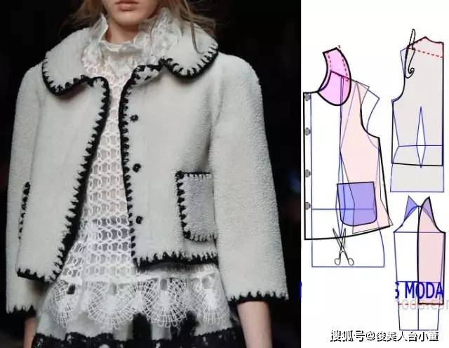 外套|俊美人台小董/国外大牌服装纸样及裁剪图整理推荐