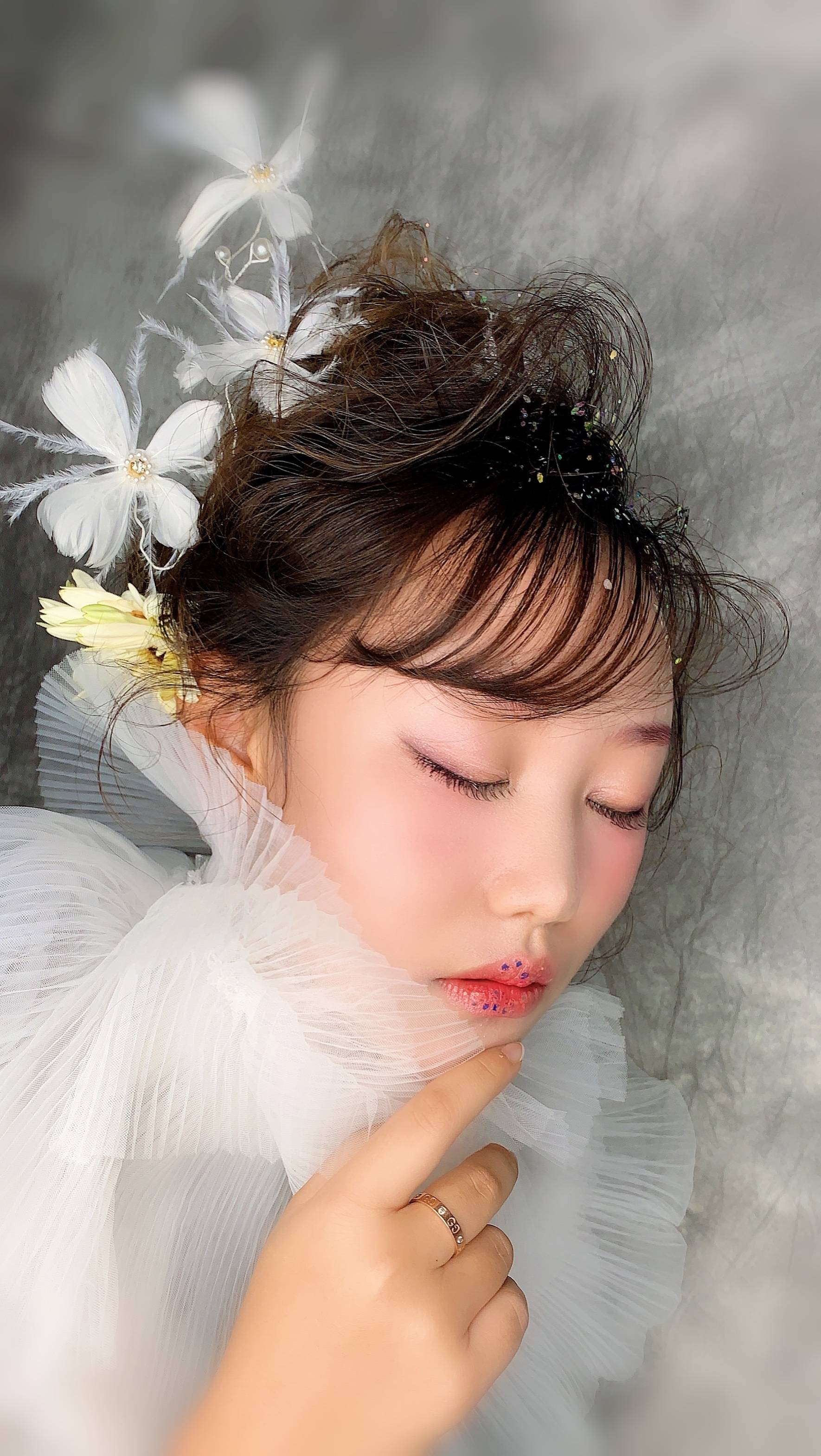 思齐学员分享梦幻新娘影楼造型