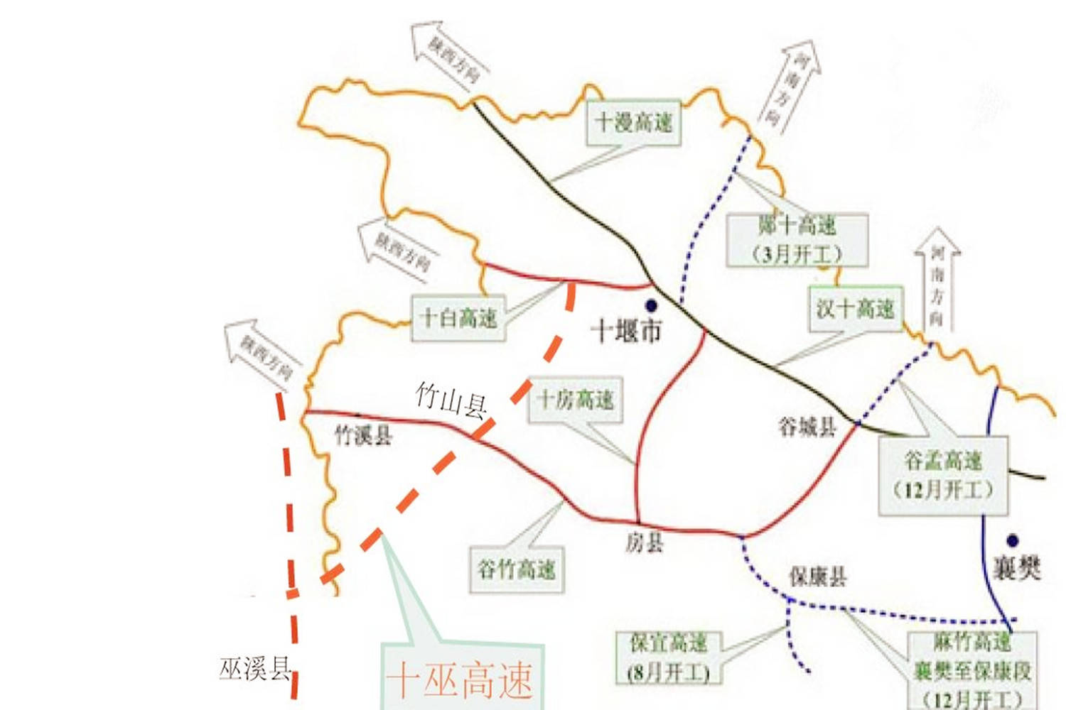 湖北一条双向四车道高速在建中,全长约180公里,预计2021年建成