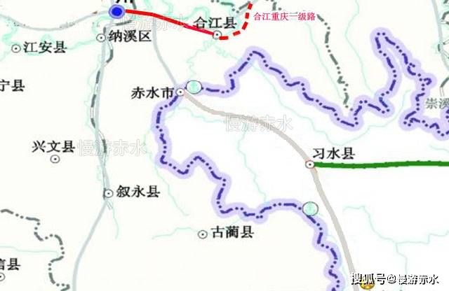 国道g353线川渝界至合江公路新改建工程,路线起于四川省泸州市合江县