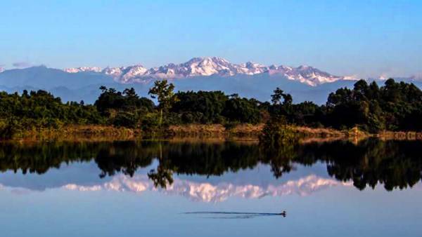 (在蒲江妙音湖拍摄的大雪塘 摄影/徐永富)