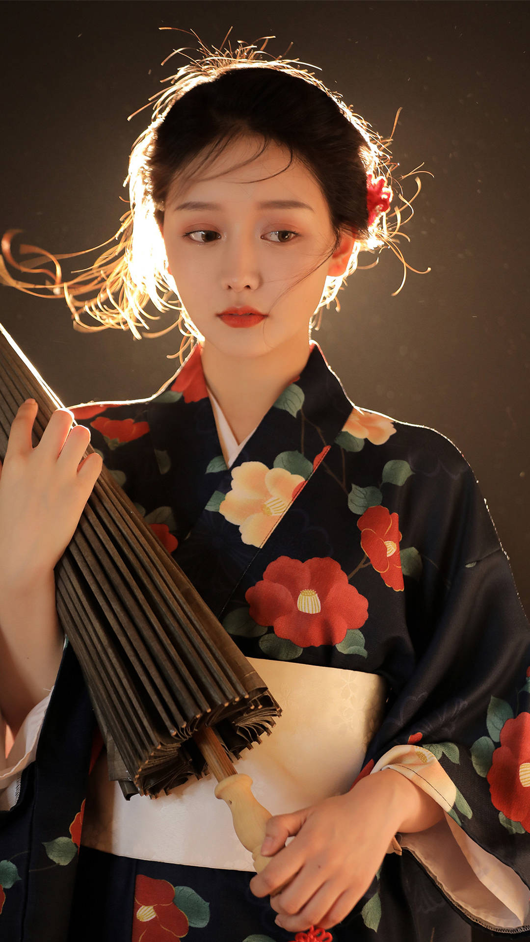 日系和服美女手机壁纸