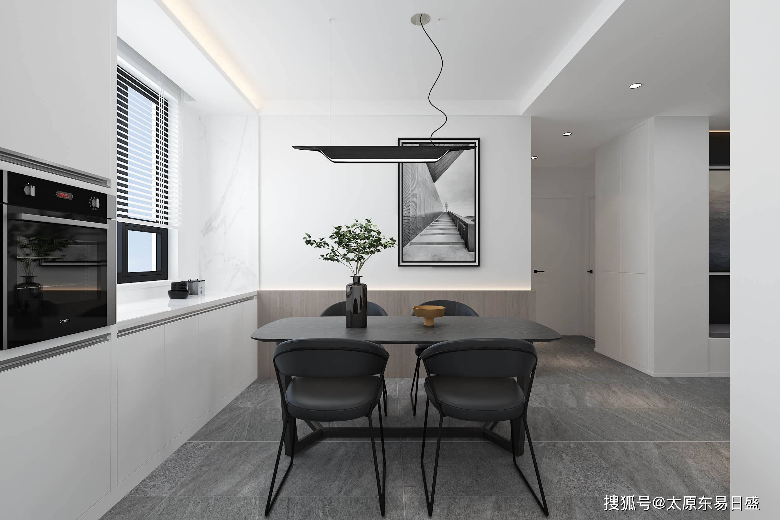 137㎡现代风,以黑白灰配色设计,木色和金属点缀-搜狐大视野-搜狐新闻