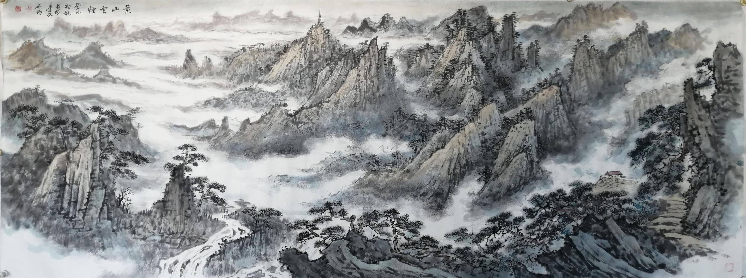 李侃经典主义山水画展作品欣赏之二:巨幅厅堂画系列