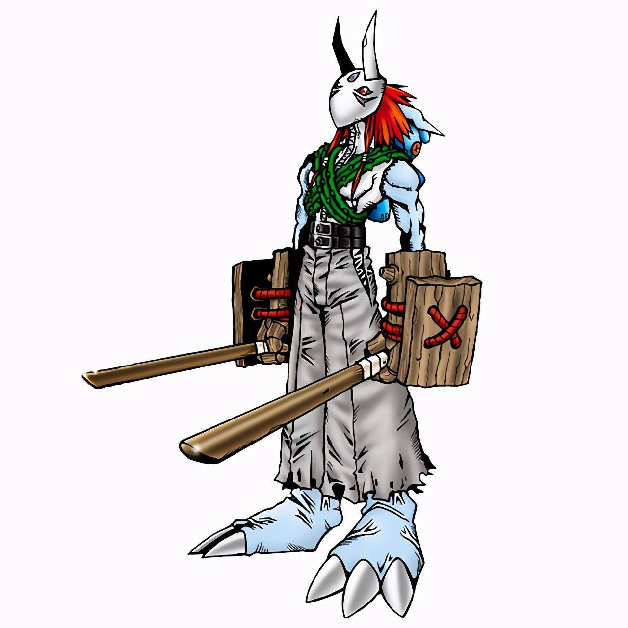 行云流水地利用它的木刀进行二刀流攻击,据说它体内有着鬼神般的能力