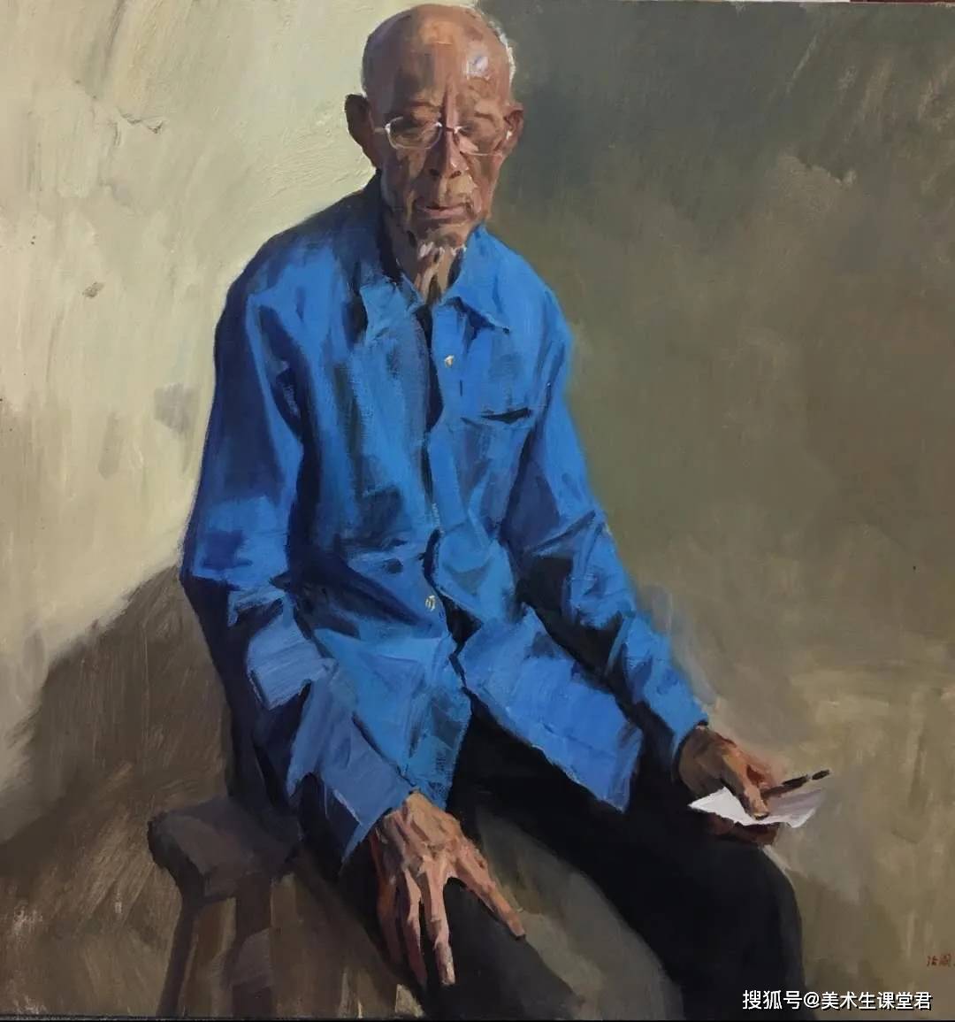 中国美院油画系主任封治国肖像系列作品