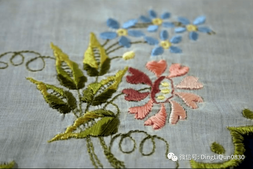 刺繡作品45個不同類型風格的花卉刺繡圖案