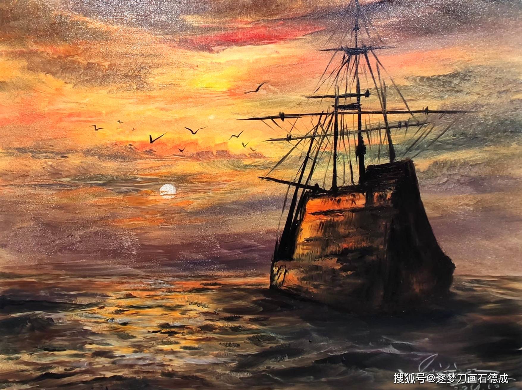 精美画作分享—你没见过的刀笔油画中特殊的笔触-搜狐大视野-搜狐新闻