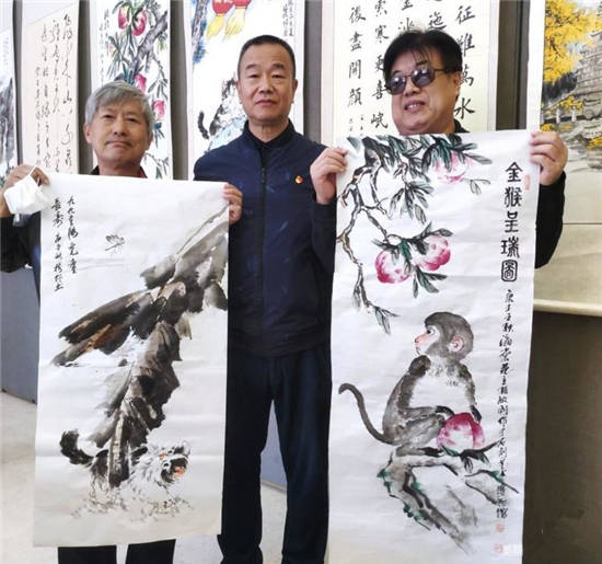 出席的书画家有,孟希全,刘占远,刘钢,步国利,王贵福,孙敏钊,张树增,郭