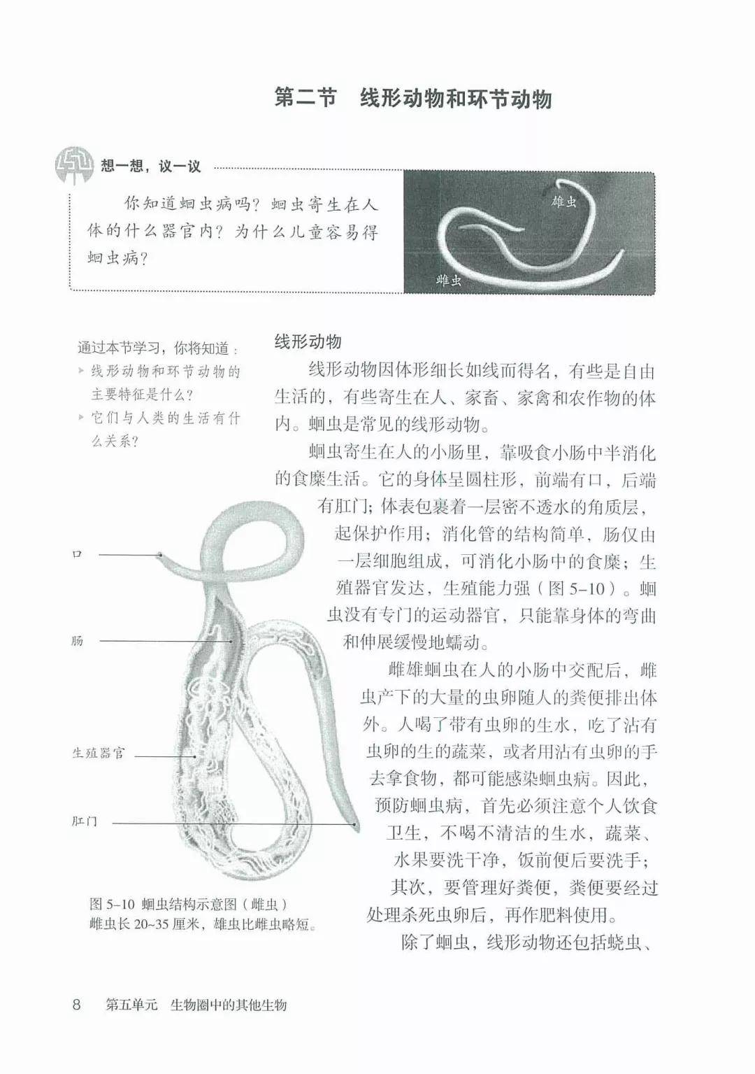 人教版八年級生物上冊電子課本最新高清版