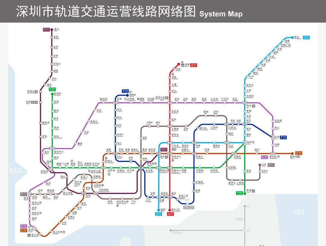 2021年最新深圳地铁图图片