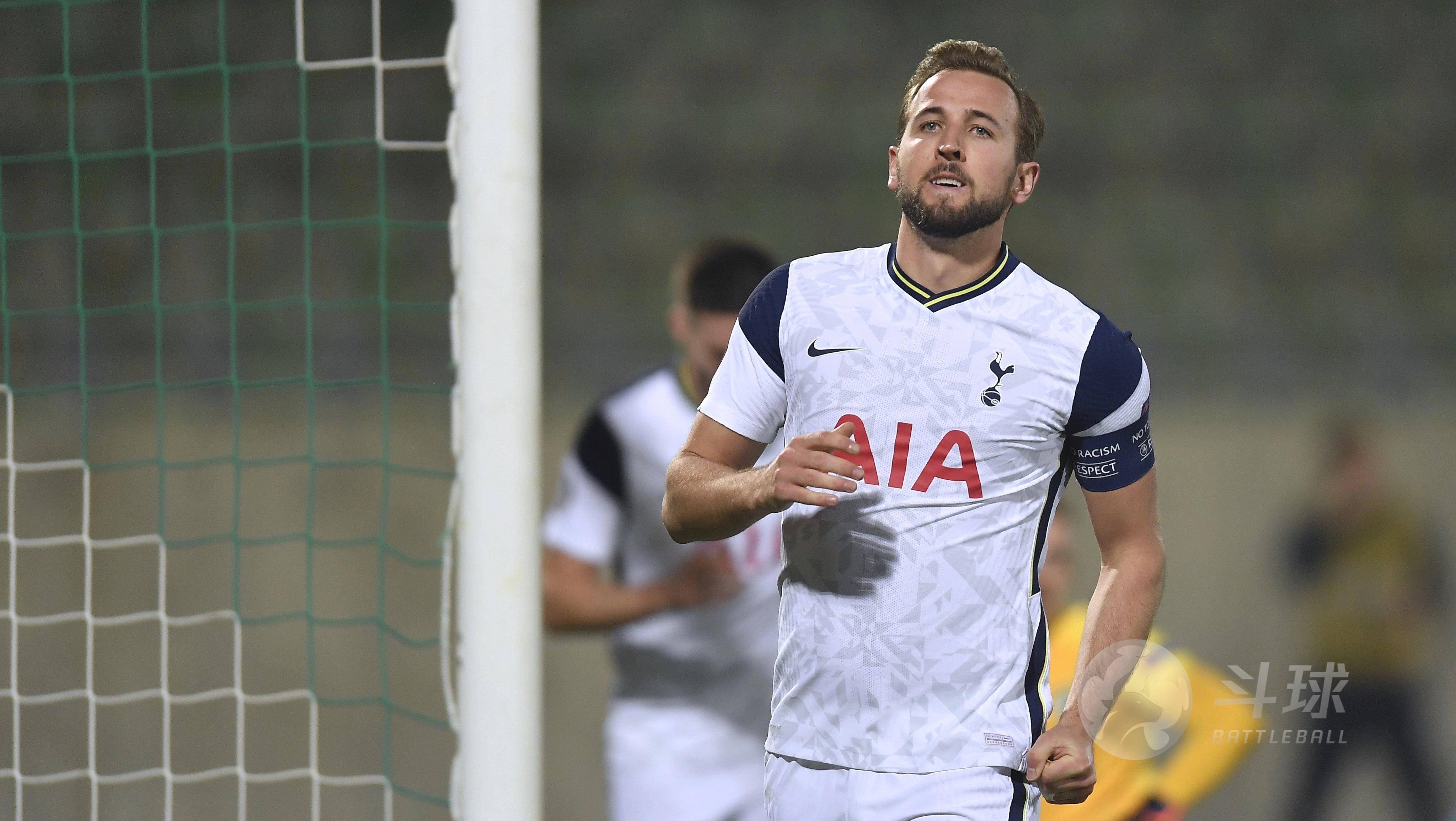 斗球-凯恩热刺300场已打进200球 本赛季12进球10助攻