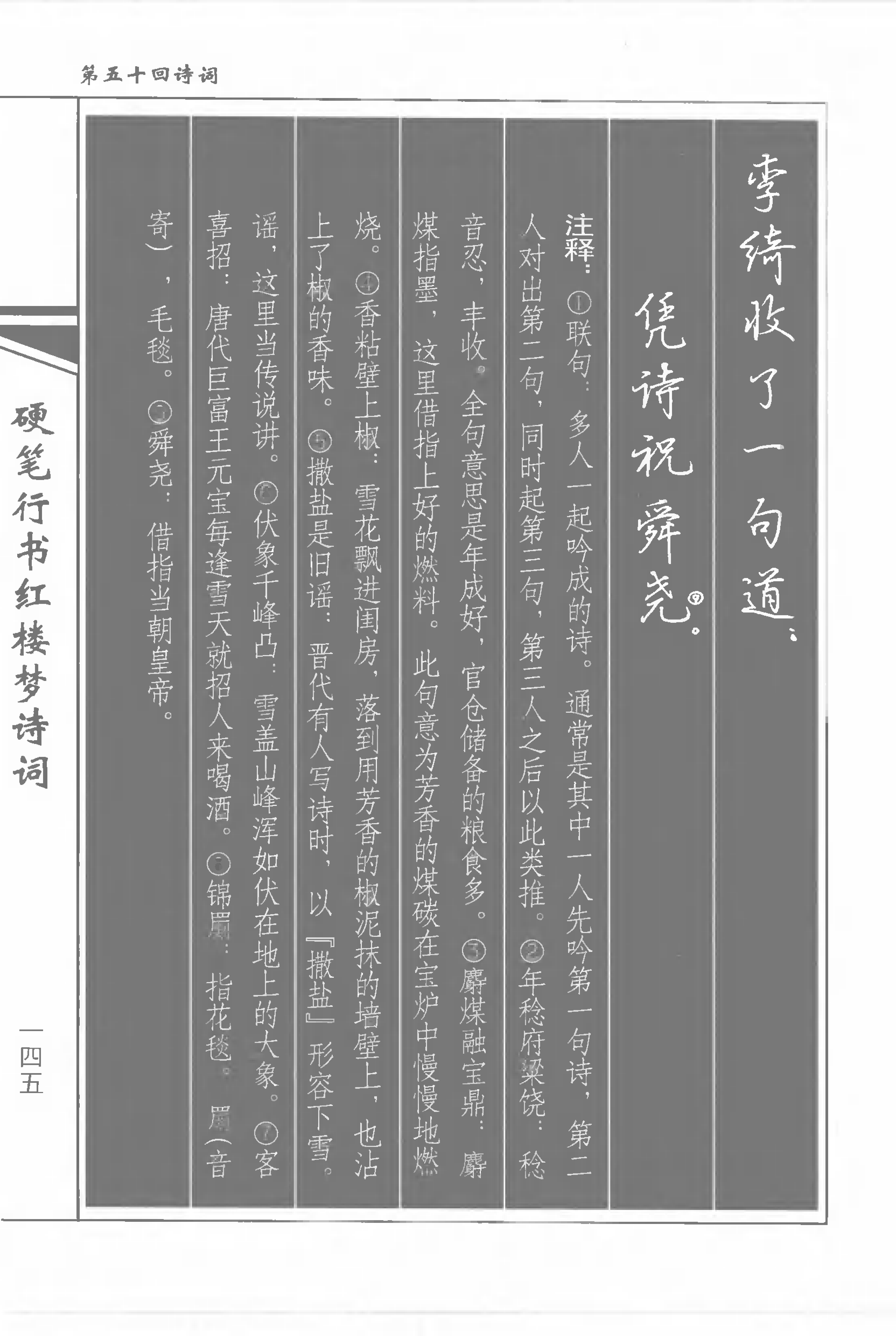 书法家吴玉生《硬笔行书红楼梦诗词》练字好字帖,轻松学书法