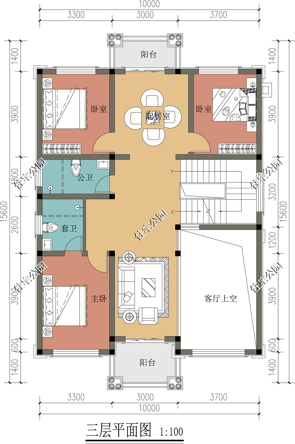 主義現代風,主體預算30萬這套戶型可以說是我們住宅公園的