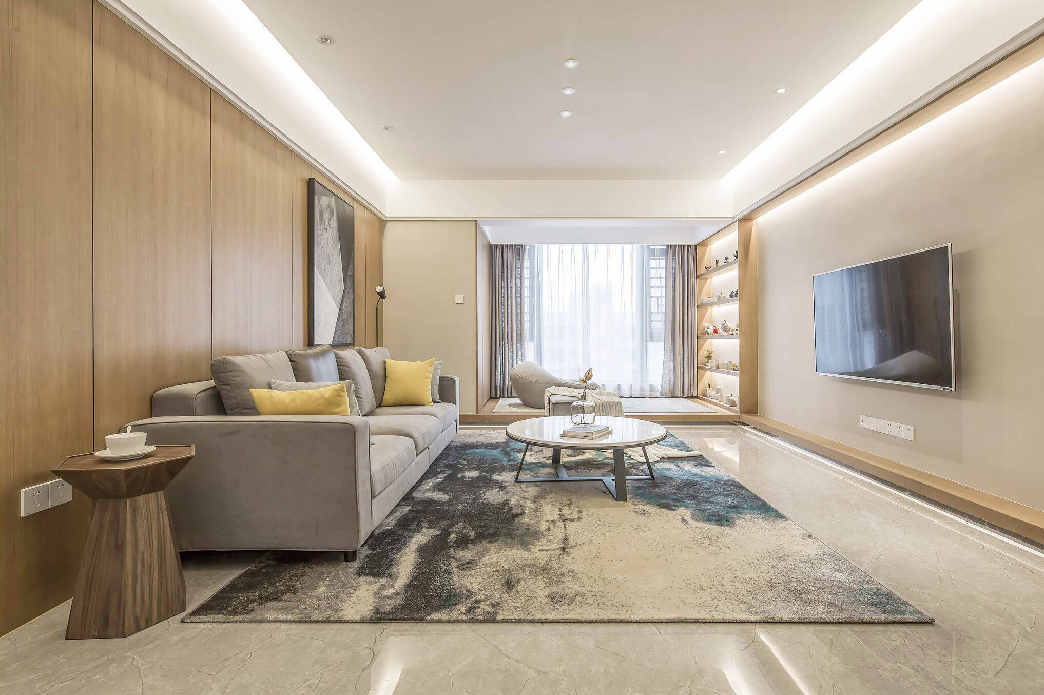 免漆大板实景安装图