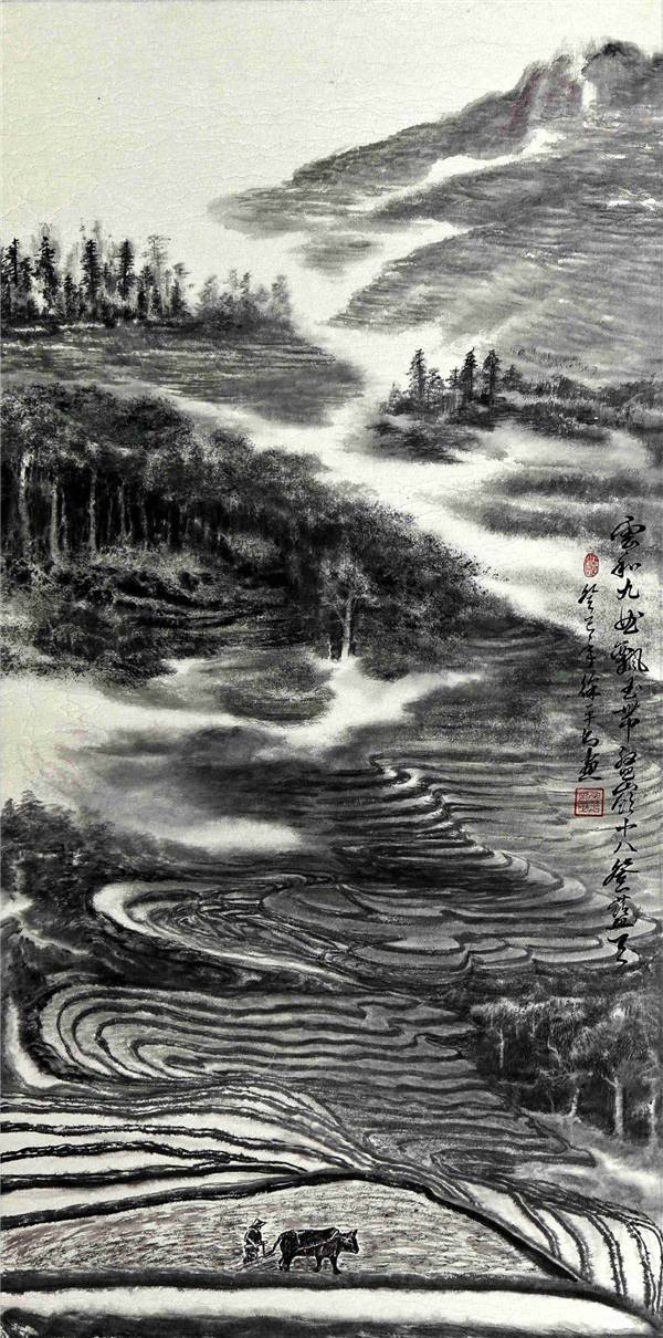 游遍名山大川,"神与物游"自娱自乐于自然境界之中,十余岁受张华鑫先生