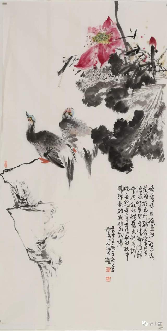 花与诗的交响周朴花鸟画观后