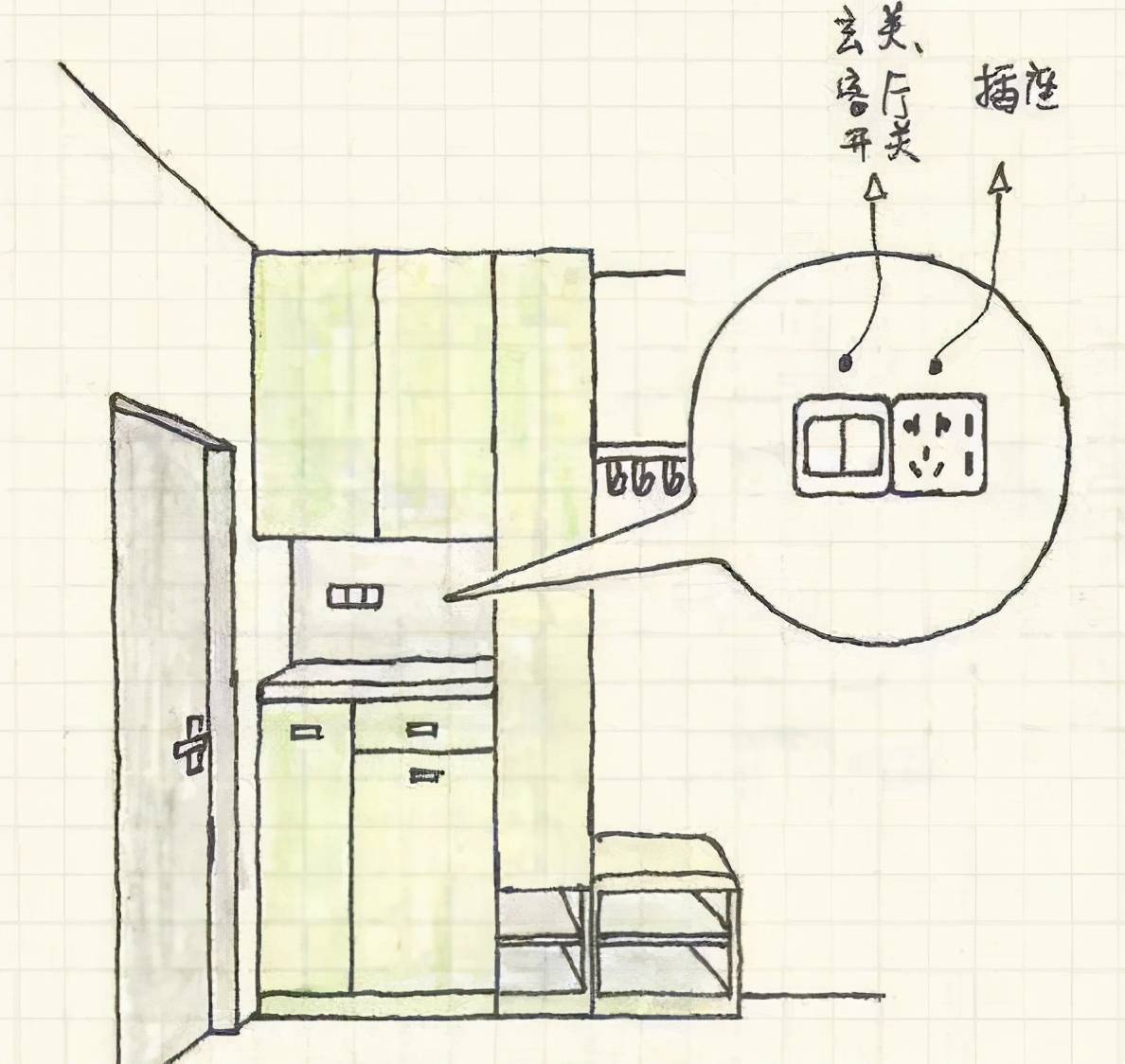 插座开关cad画法图片