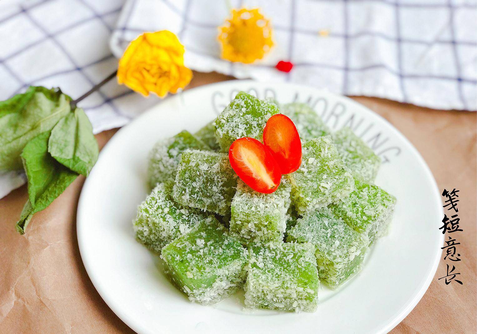 原创黄瓜还能这样吃做成椰蓉黄瓜冻清凉解腻超美味1口1个真过瘾