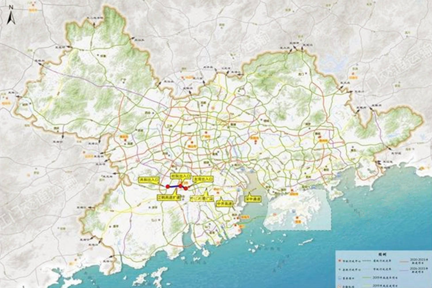 廣東將四改八擴建一段高速全長約19公里計劃2021年開工